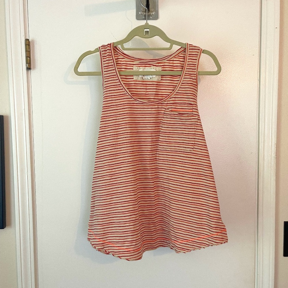 Anthropologie Flynn Pocket Striped Tank Top